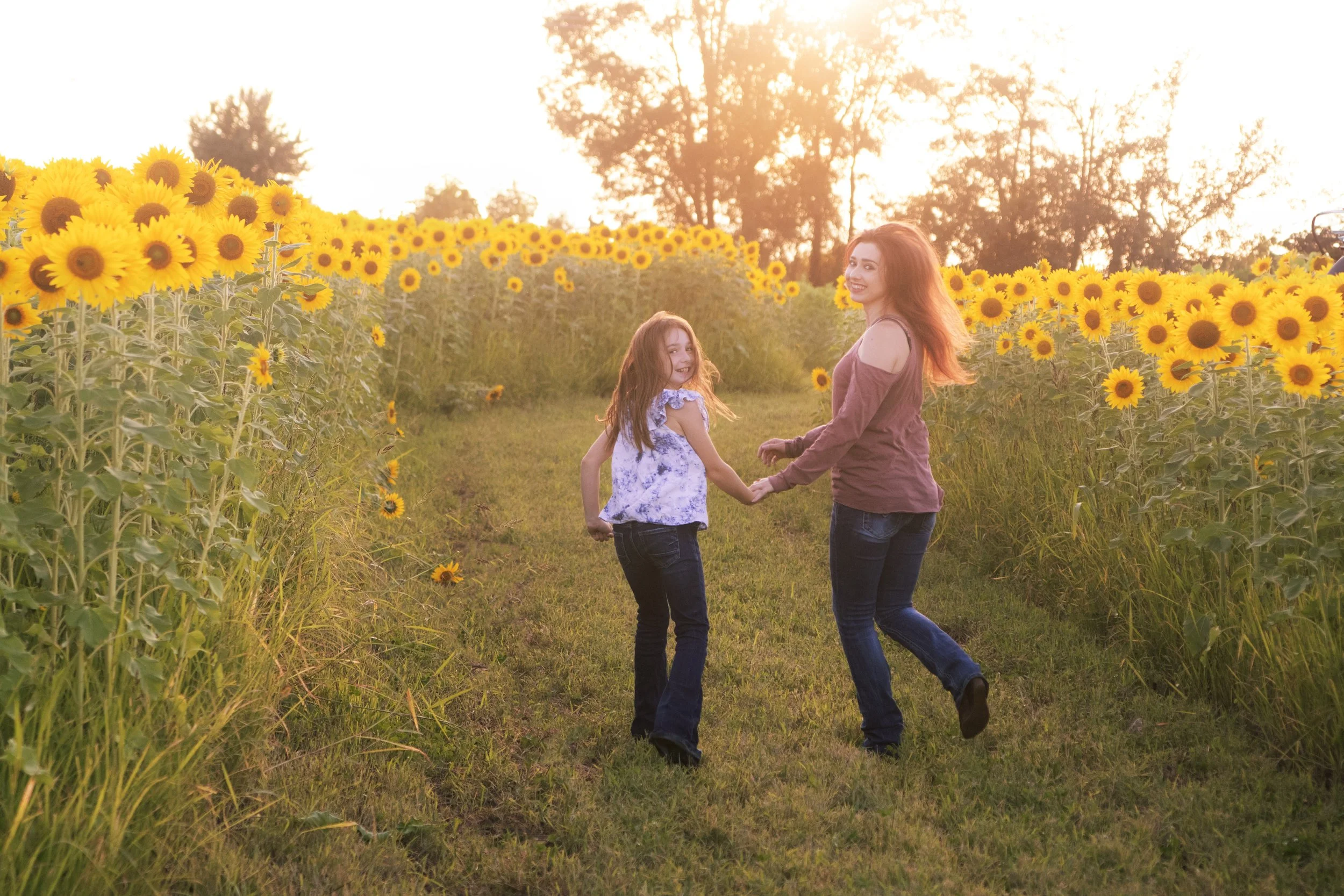 Mommy and Me + Sunflowers