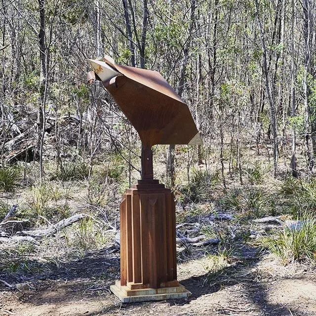 Final installation for 2019, Future Complications III settling in at its forever home @freycinetresort. #freycinet #instatas #discovertasmania #sculpturetrail #sculpture