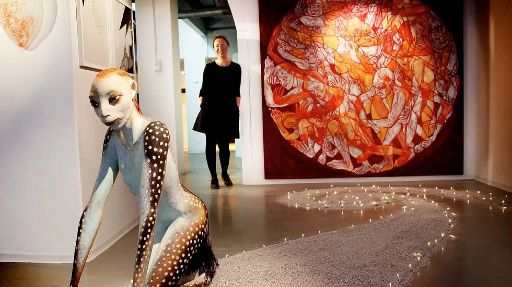 Push shown with sculpture by Gitte Dæhlin