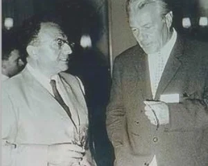 Fritz Riemann (1902-1979), at right, with Erich Fromm