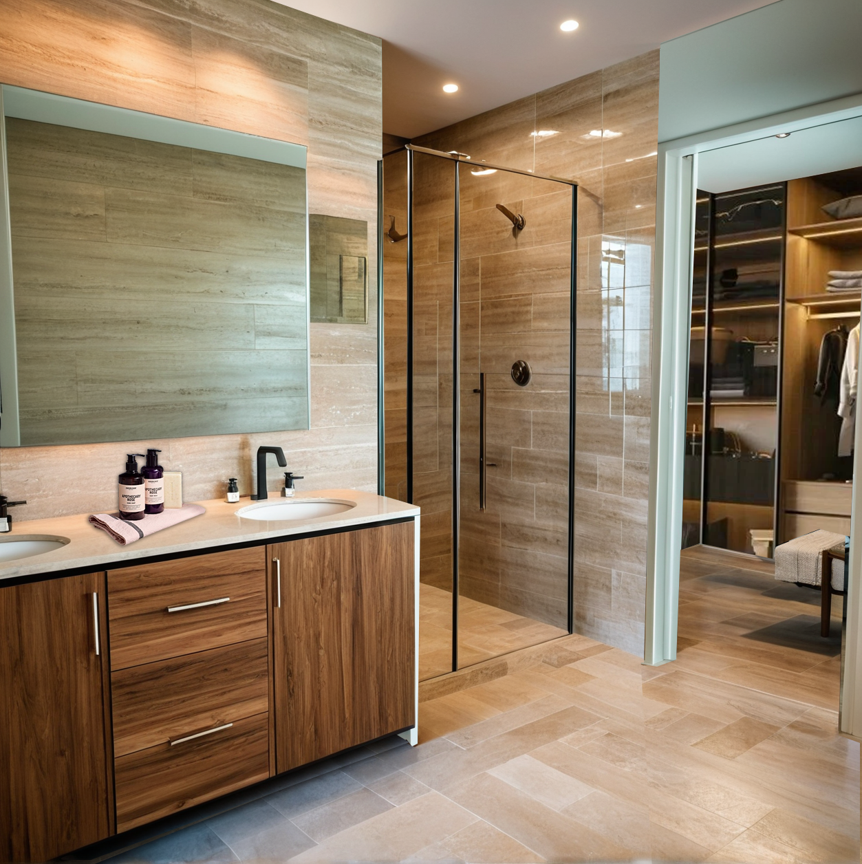 Primary Bathroom Rendering