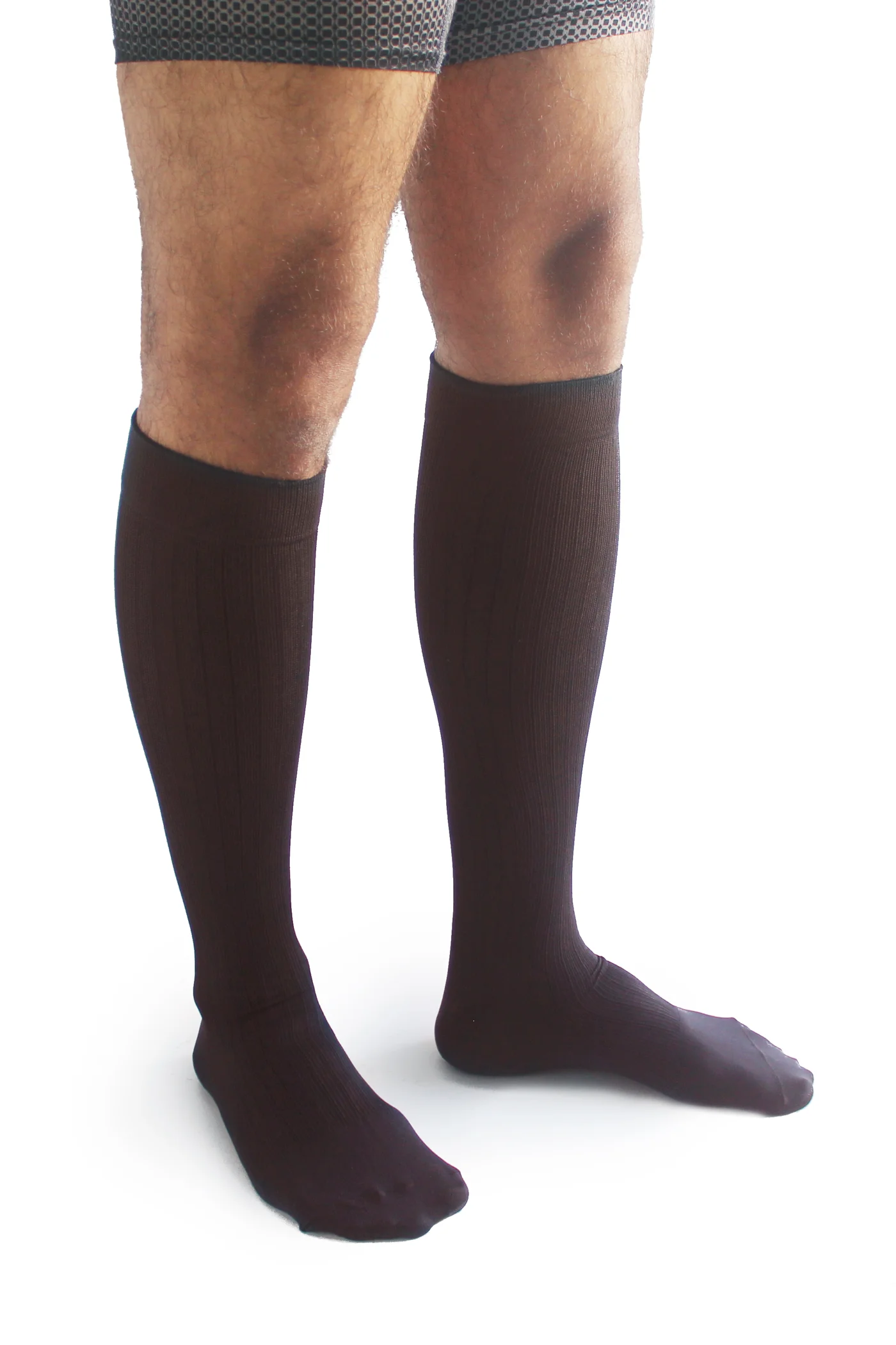 Microfiber - A la rodilla - Marrón -15/20