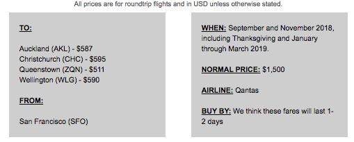 via scott's cheap flights email