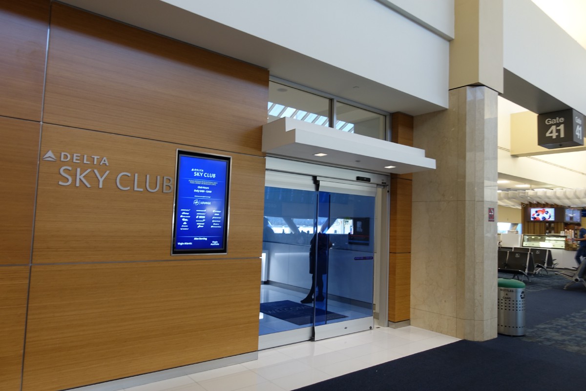 Delta Sky Club located right next to Gate 41