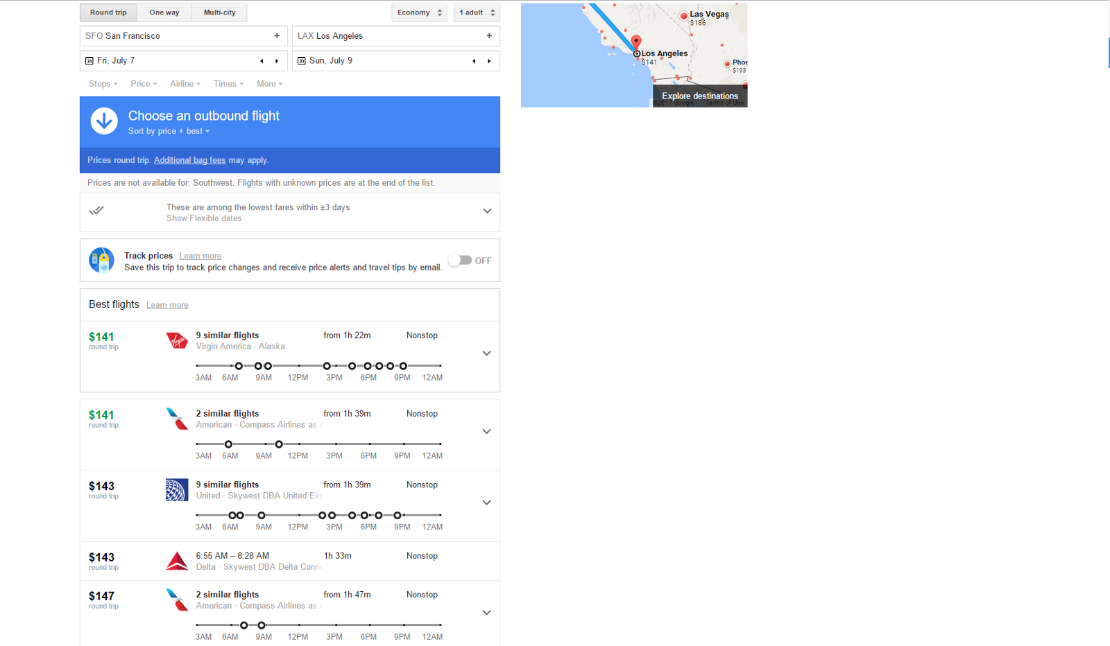 via google flights