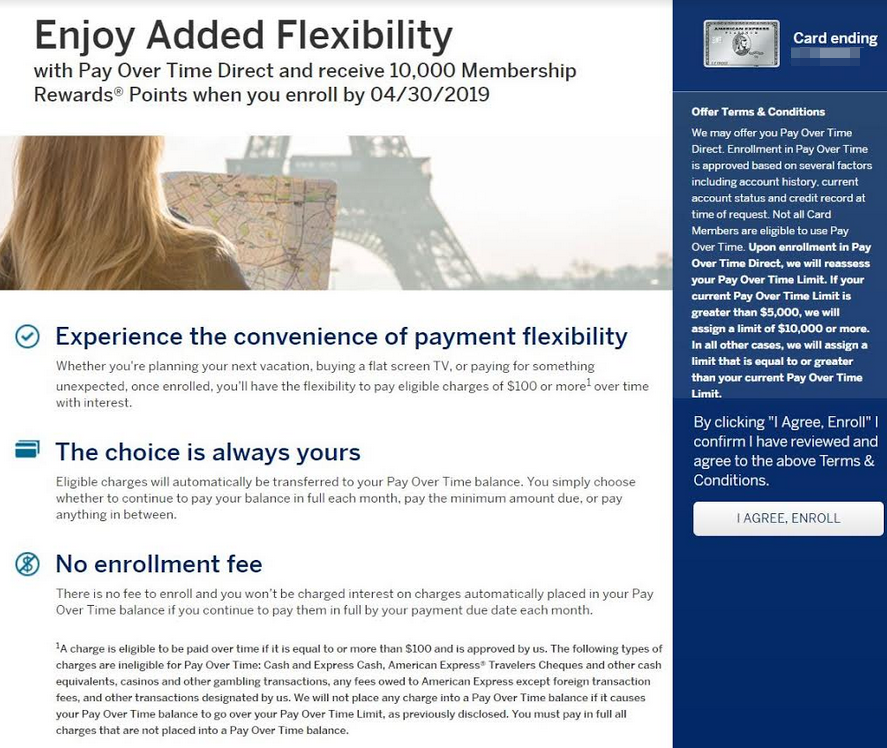 Pay Over time