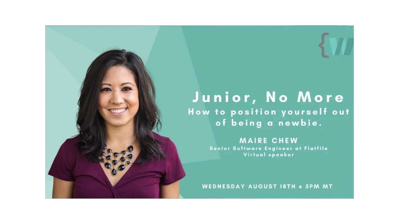 Junior, No More: How to position yourself out of being a newbie. [VIDEO + SLIDES]