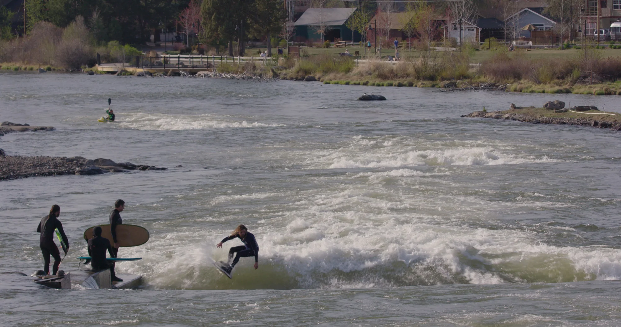 Taking turns in Bend, Oregon.