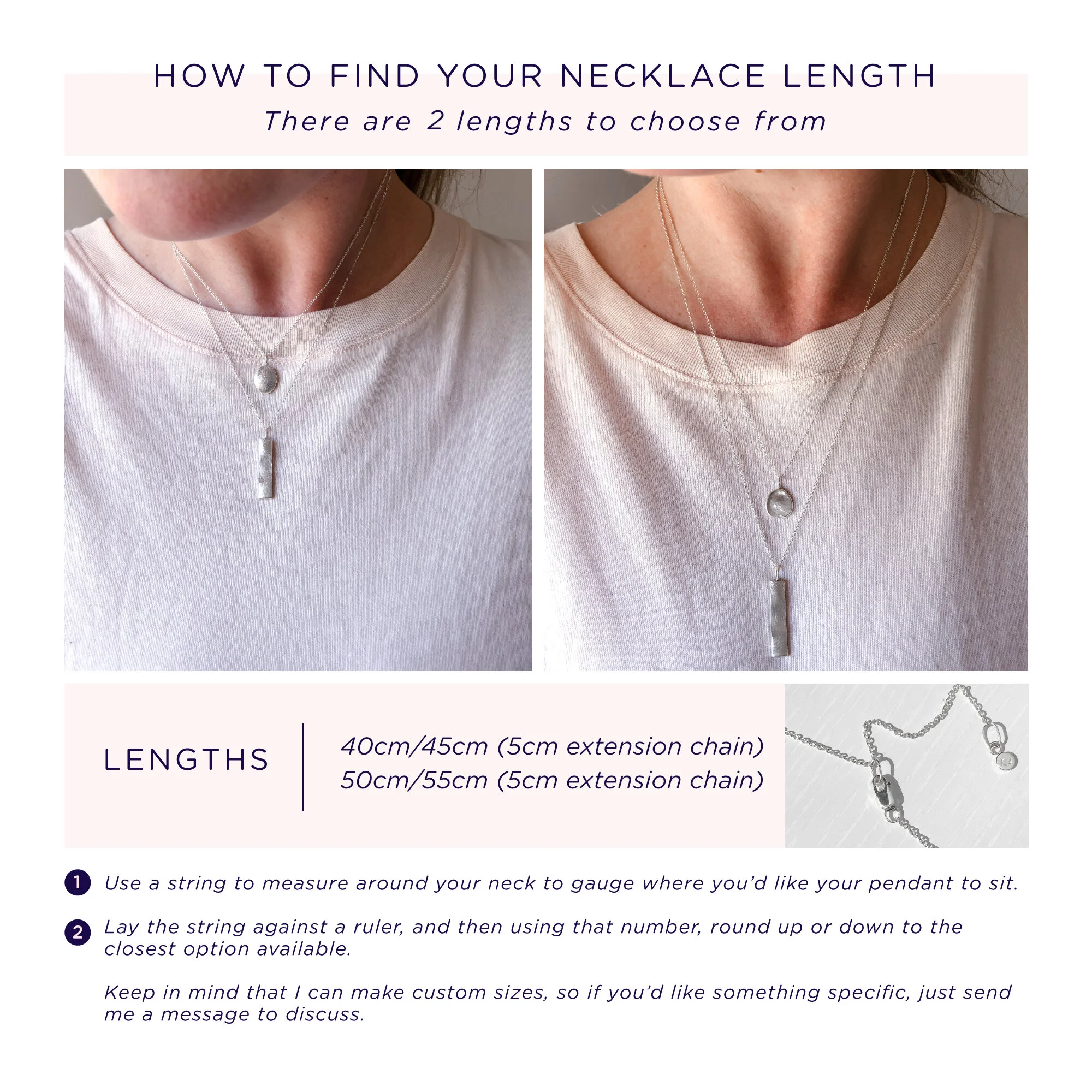 Crescent Moon Birthstone Necklace 