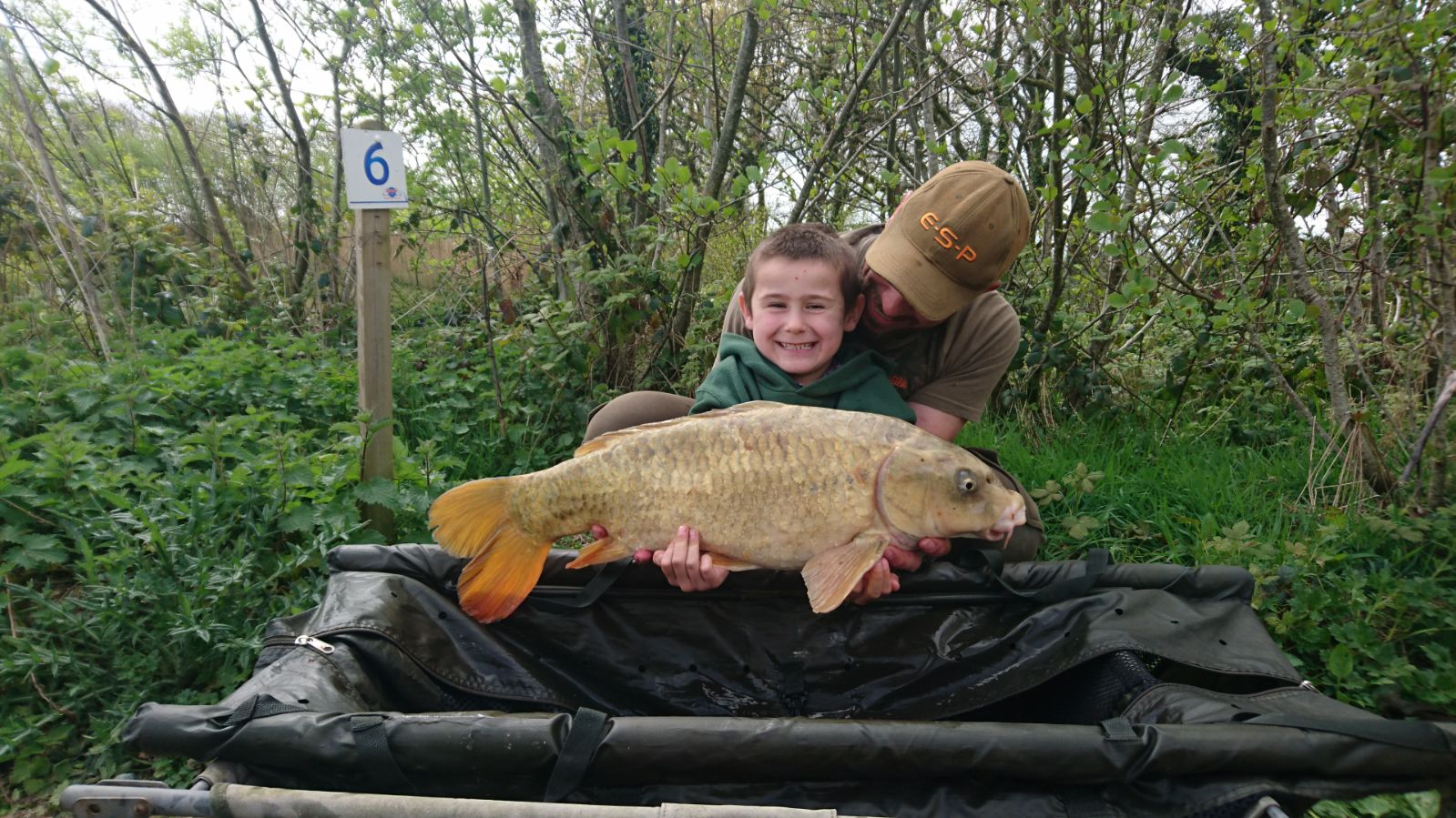 Not to be outdone, younger brother Freddie caught a big ghostie