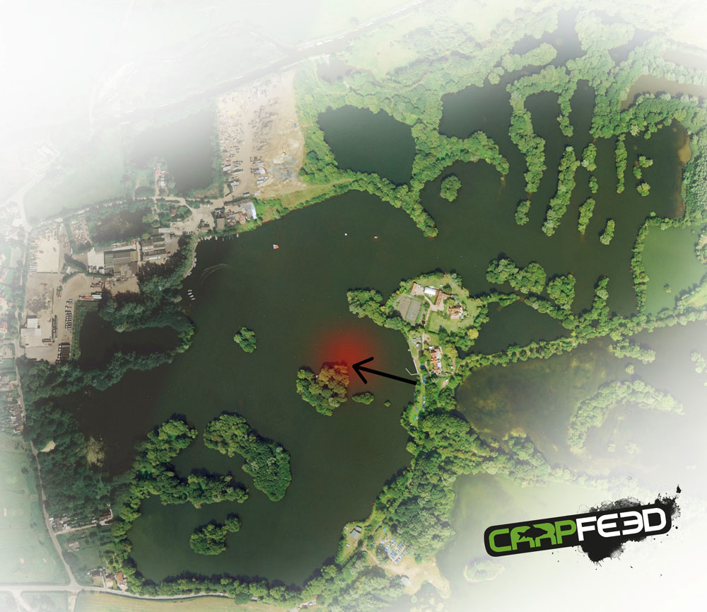 The spot where Scott caught the Burghfield Common