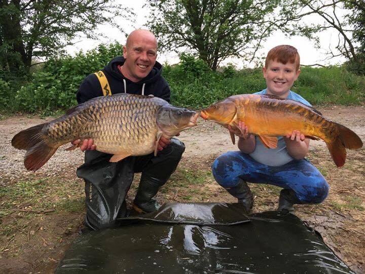 A lovely moment for Nigel and son George