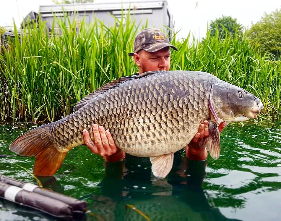 Luke shows off his new pb at Caistor Lakes