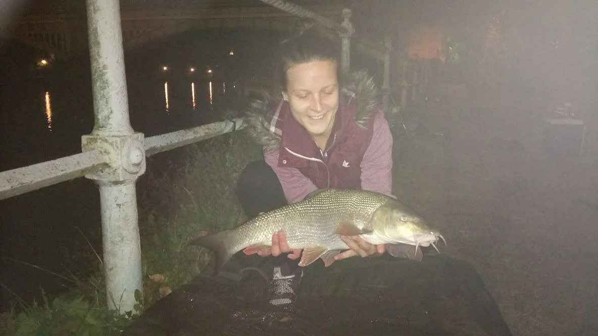 She also snared an 8lb barbel 