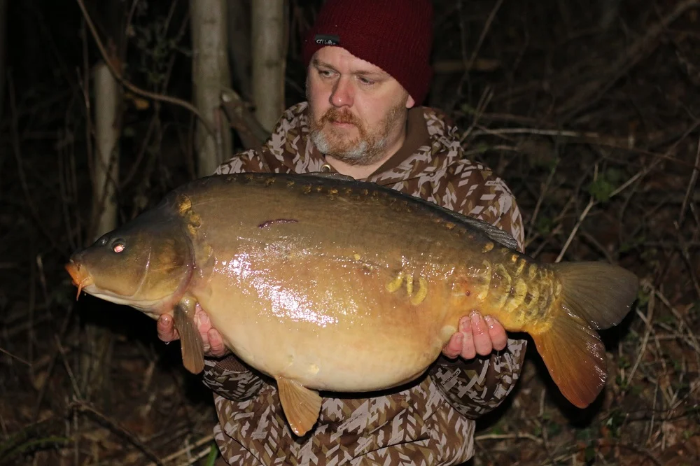 This 31lb 8oz mirror was grown on from fry taken from the lake