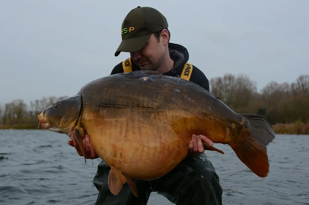 Another look before the fish is returned
