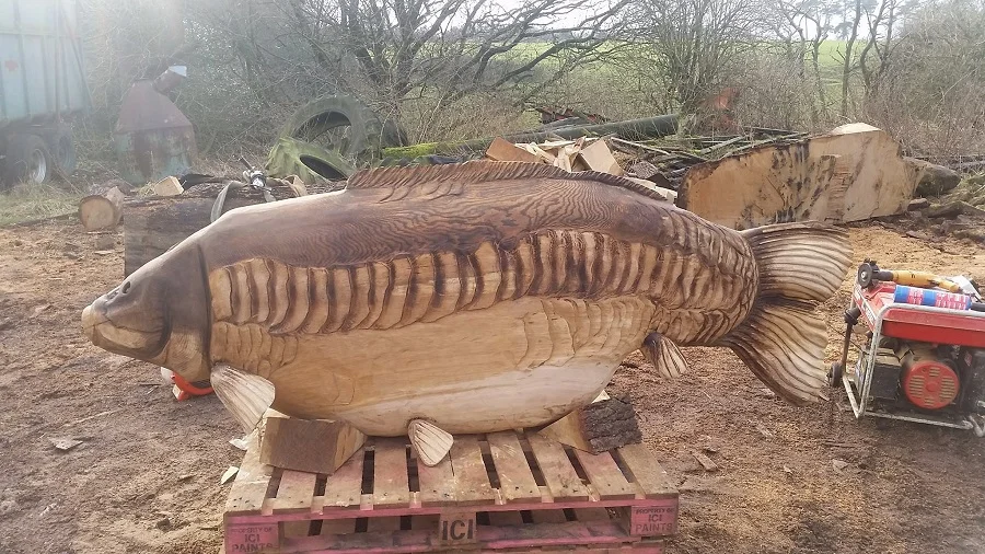 ...and the woodcarving