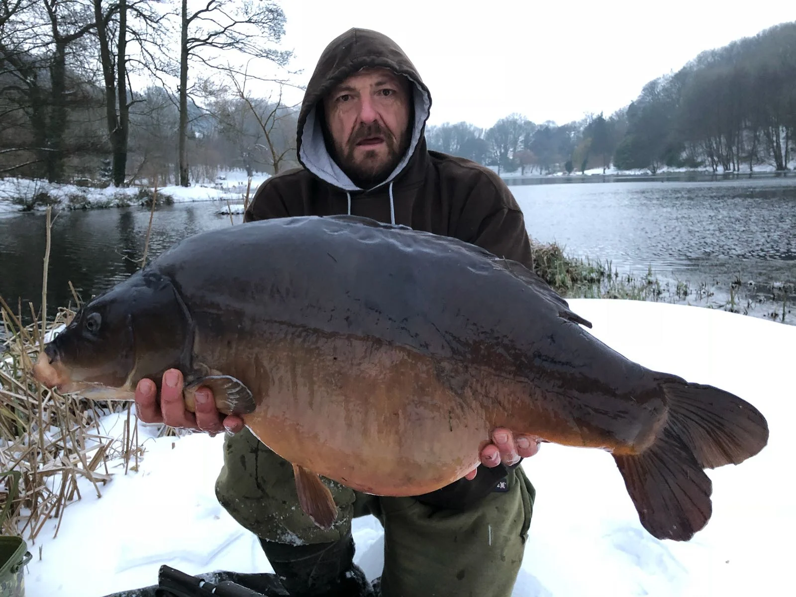 Another 30lb-plus mirror, this one went 32lb 4oz