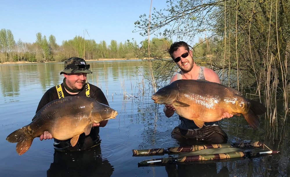 Ryan with a 30 and Lee's new lake record of 44lb 6oz