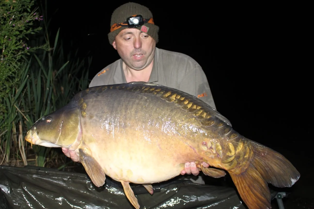 The first bite produced this 43lb 10oz mirror