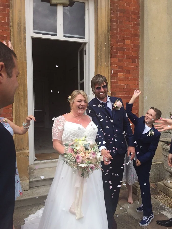 Christopher and Philippa on their special day