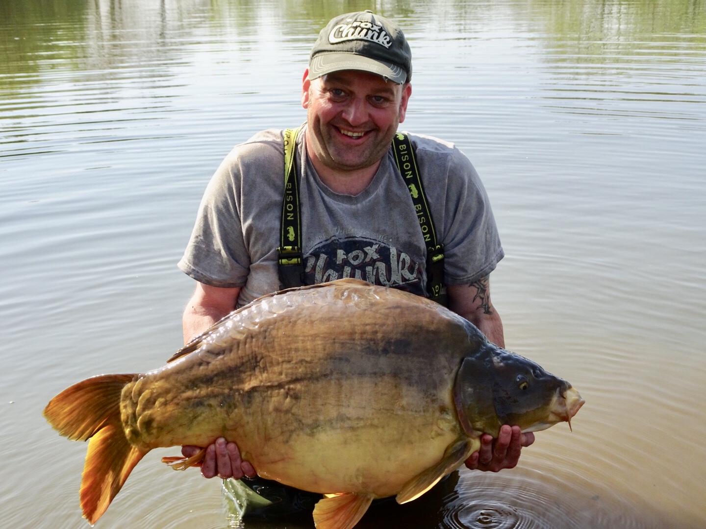 The smaller of the pair at 44lb 8oz