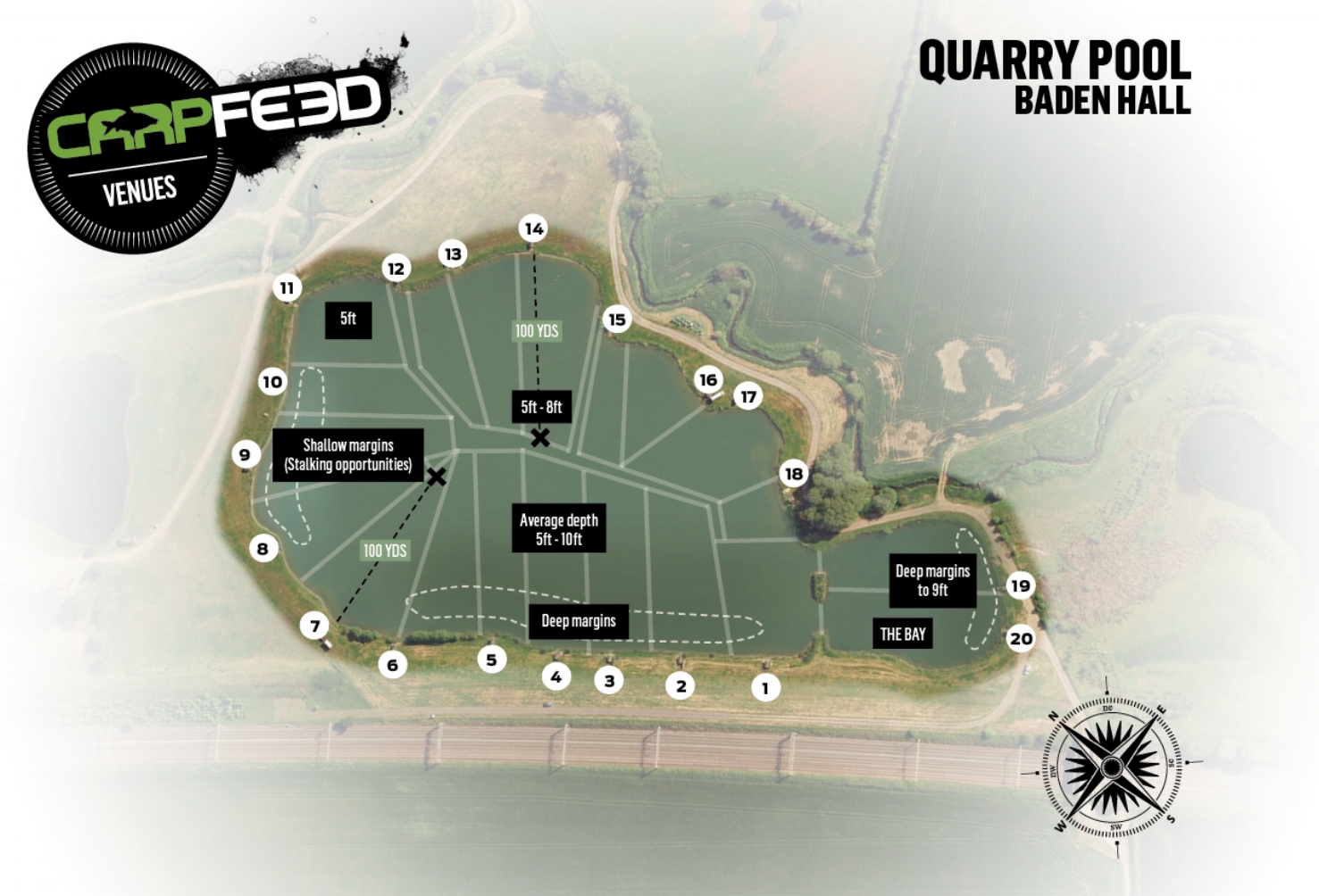 Andrew fished peg one. CLICK FOR OUR GUIDE TO QUARRY