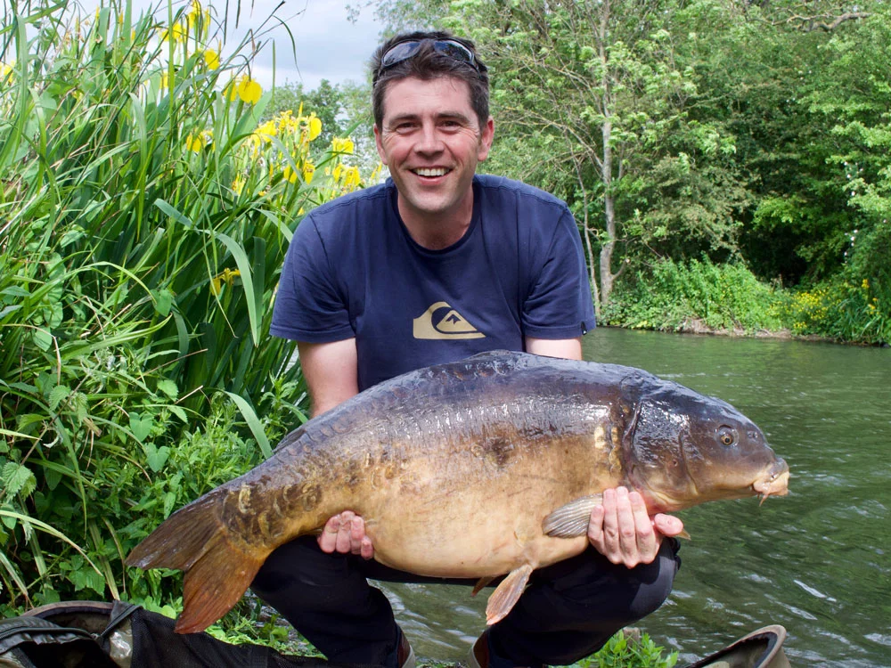 Scott Mann MP is a keen angler. He landed this 37lb 7oz mirror from Walthamstow