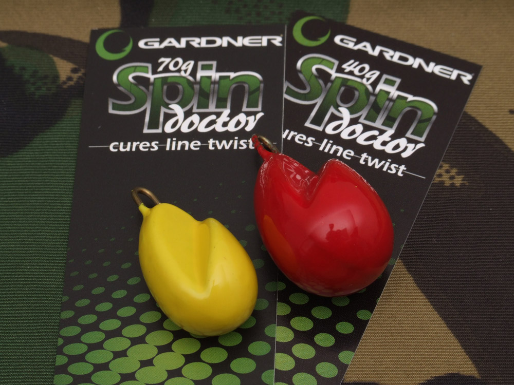 A Gardner Spin Doctor unravels line twist as you reel it back in