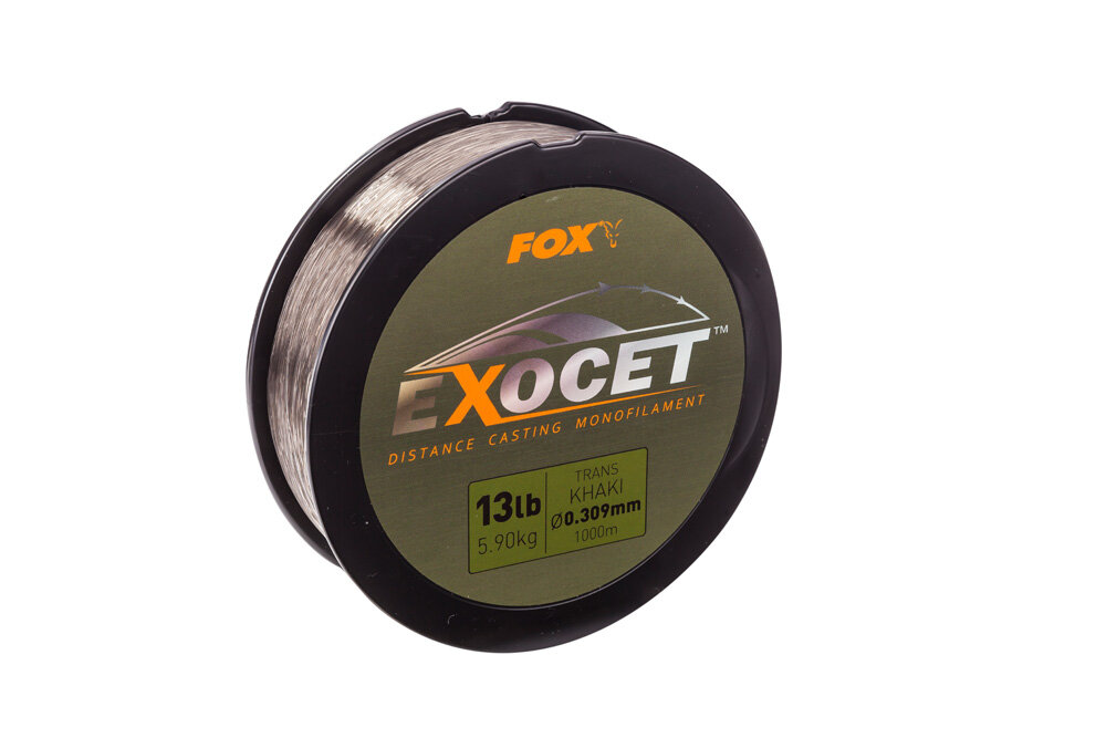 Fox Exocet Trans Khaki Carp Fishing Distance Casting Mainline 1000m Low Diameter 
