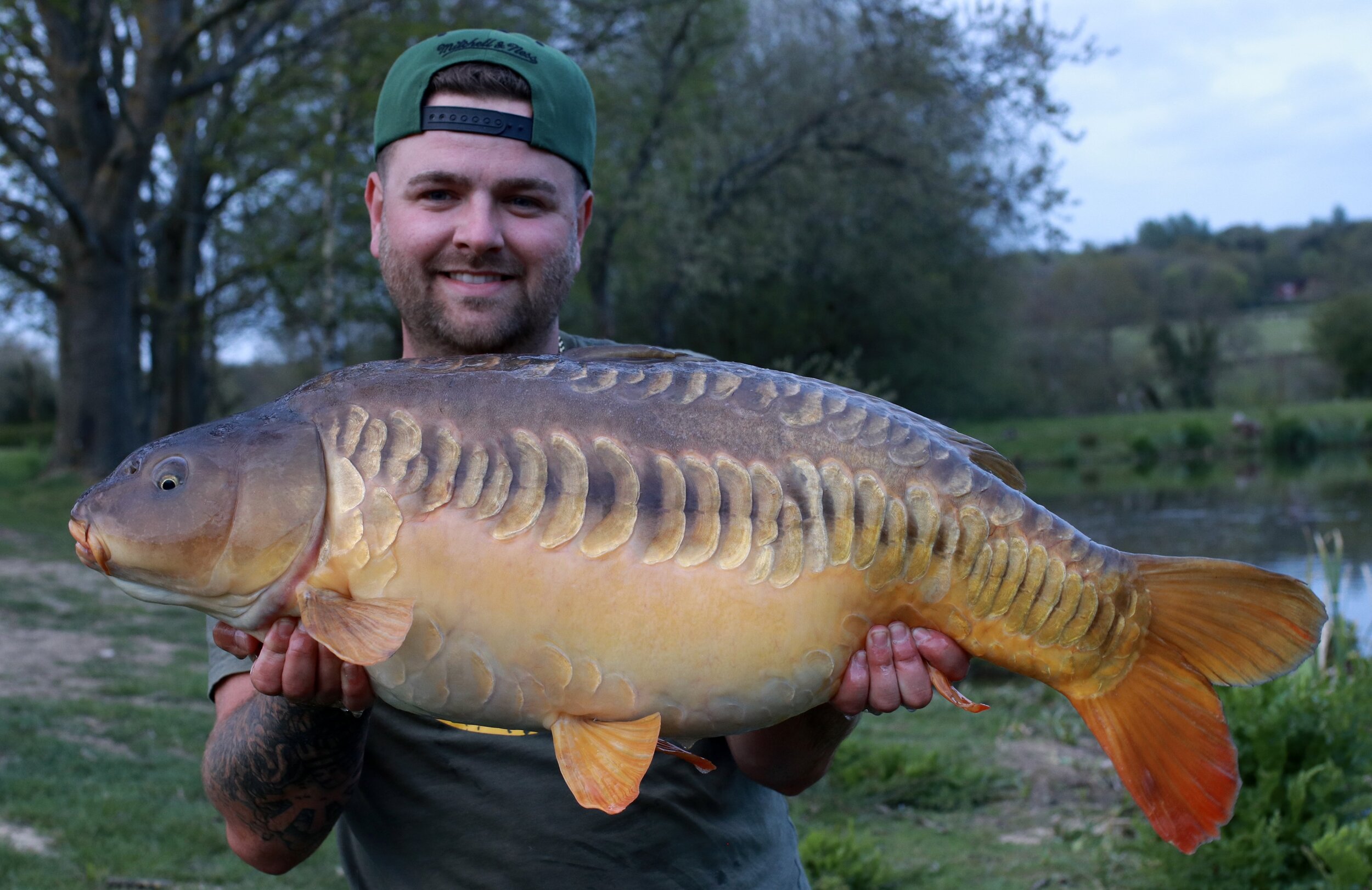 A cracking big mirror from a shallow lake