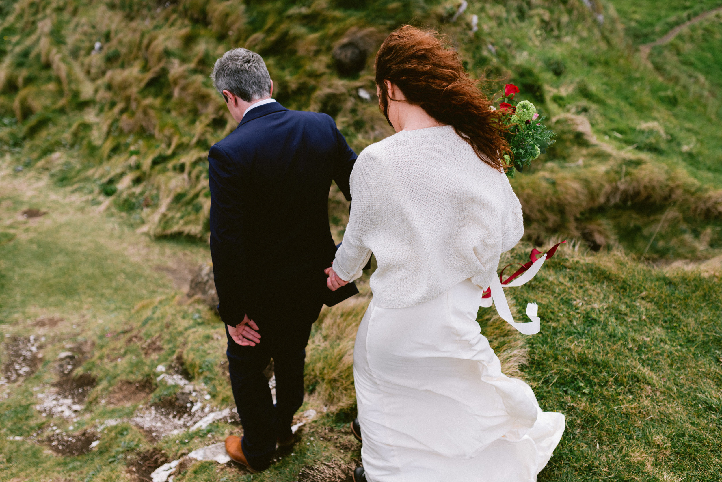 North Coast Elopement At Kinbane Castle Limepark Arts Cottages