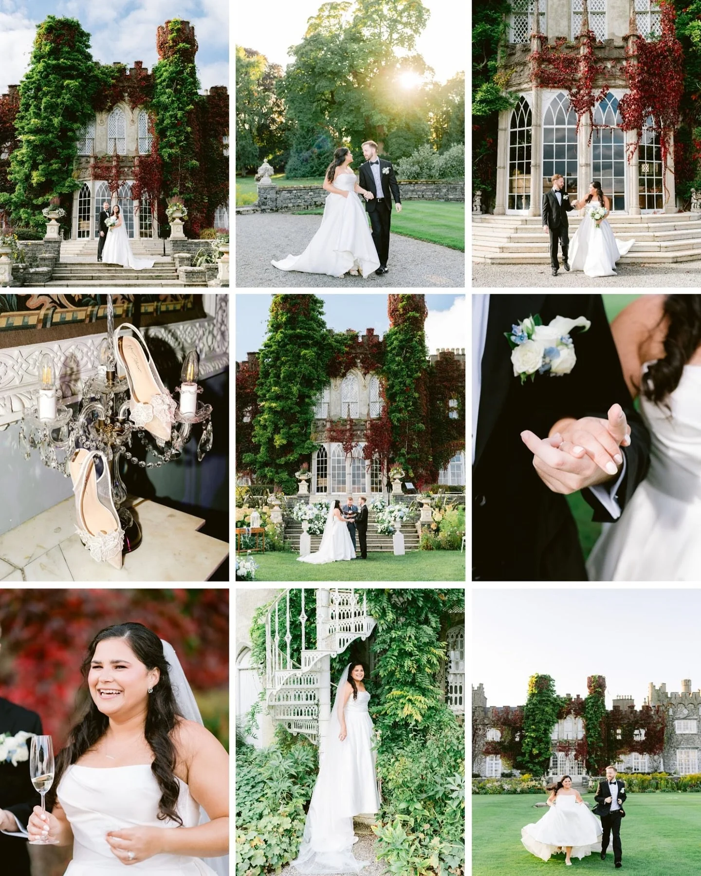 September weddings are just magical to witness ✨🥂 You never quite know what kind of weather you&rsquo;ll get, but Bianca &amp; Aaron brought sunshine to Ireland all the way from Florida ❤️&zwj;🔥 The leaves are turning red, the Guinness is in abunda