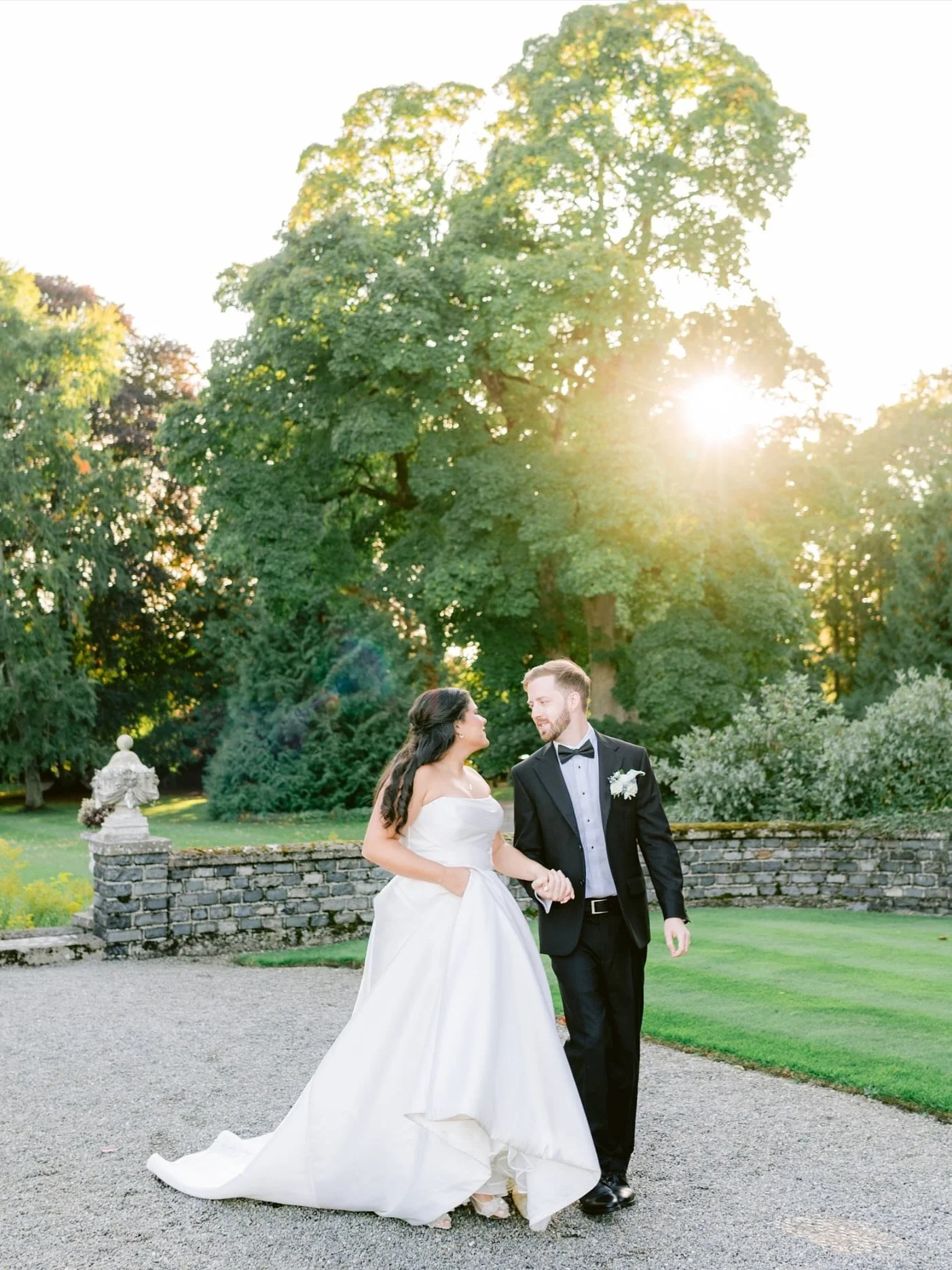 Bianca &amp; Aaron brought sunshine to Ireland all the way from Florida❤️&zwj;🔥 🇮🇪 Congratulations B&amp;A! What a joy it was to photograph your destination wedding at Luttrellstown Castle! Autumn and winter wedding sunsets are so rare and special