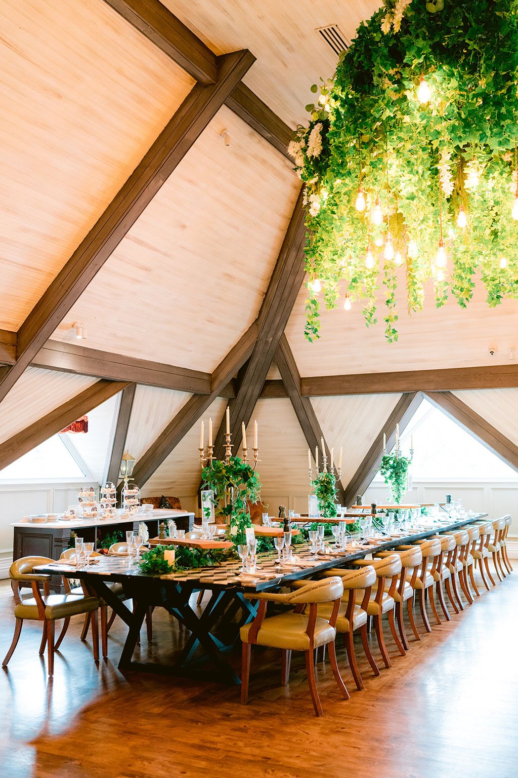 The Rabbit Hotel wedding day, NI wedding venue, exclusive wedding venue Northern Ireland (94) The Loft indoor dining space and decor.jpg