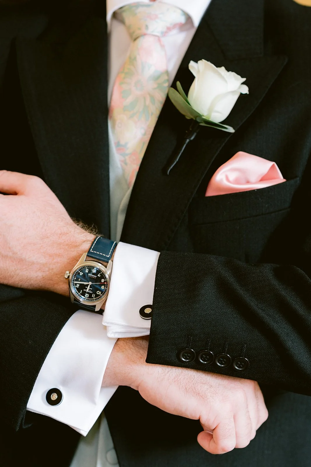 Bride and groom getting ready at The K Club Ireland, timeless bridal prep photos in a bright luxury hotel suite (6).jpg