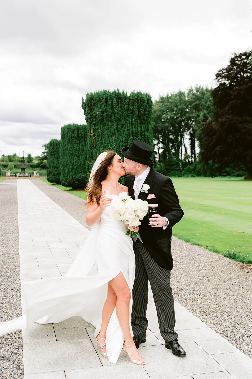 Bride and groom portraits on the grounds of The K Club Ireland, wedding photographer Dublin (2).jpg