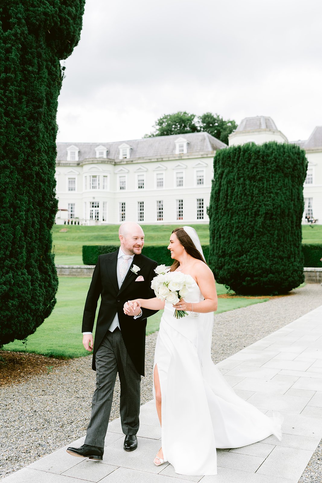Bride and groom portraits on the grounds of The K Club Ireland, wedding photographer Dublin (7).jpg