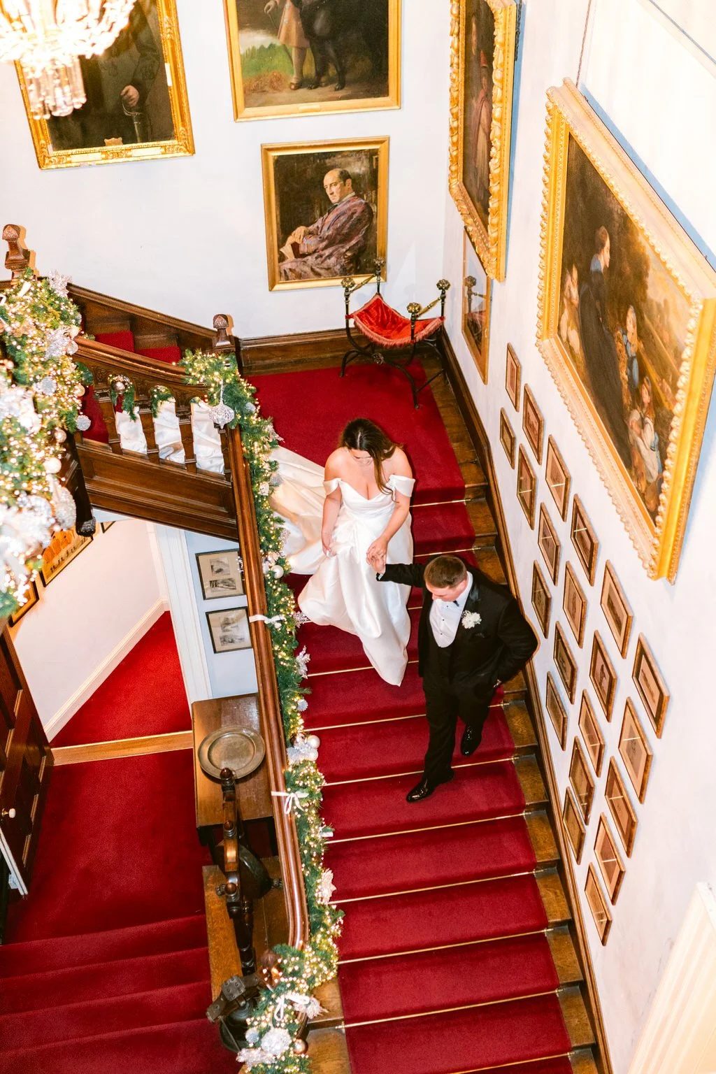 Castle Leslie December wedding, Irish castle Christmas wedding (4).jpg