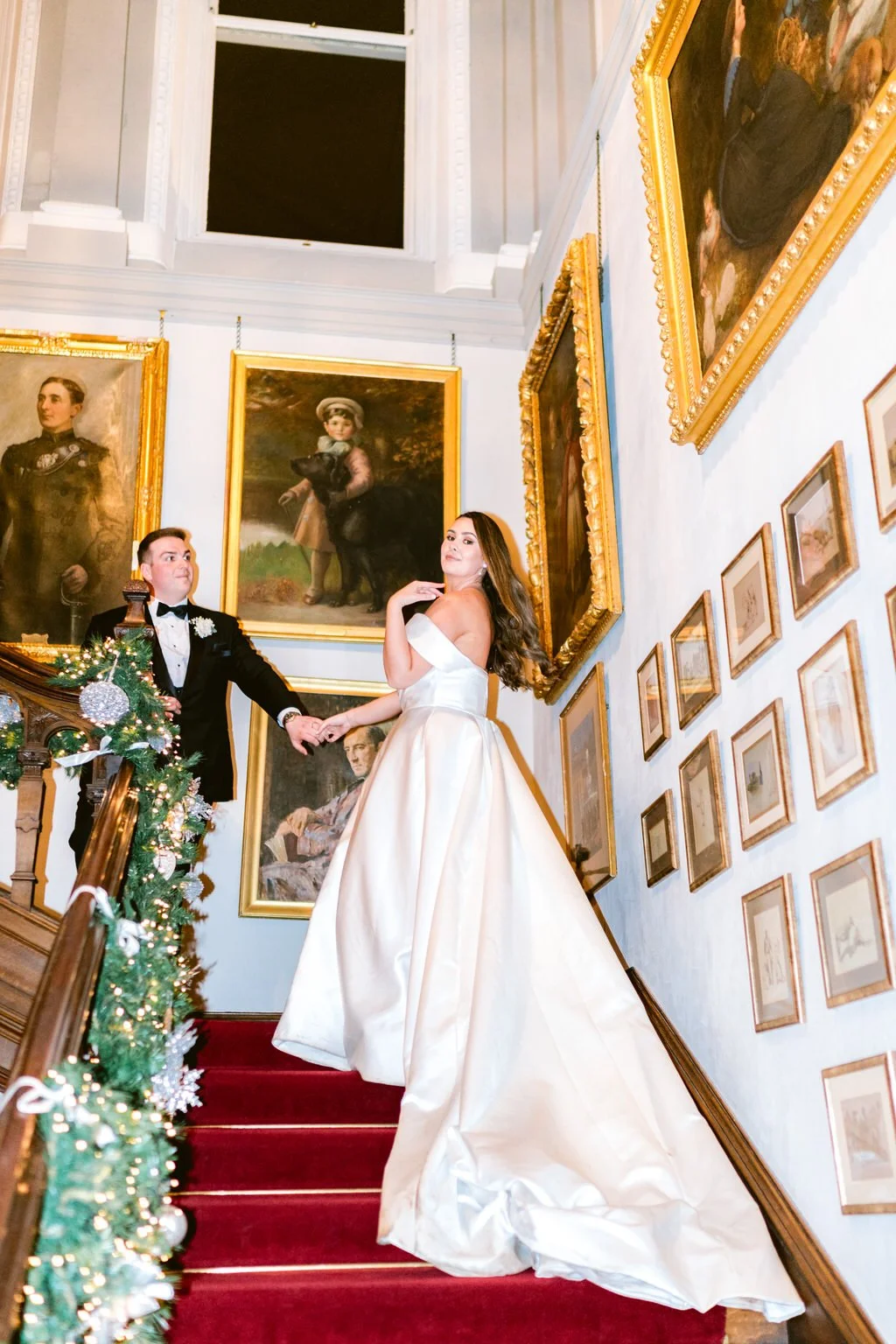 Castle Leslie December wedding, Irish castle Christmas wedding (3).jpg