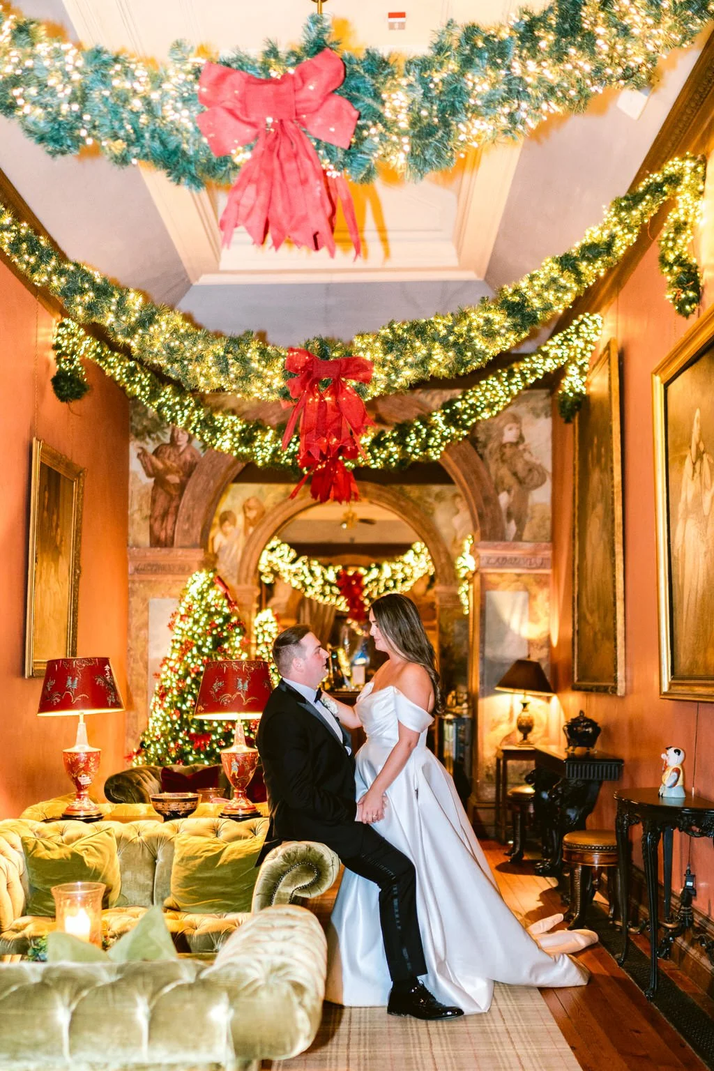 Castle Leslie December wedding, Irish castle Christmas wedding (5).jpg