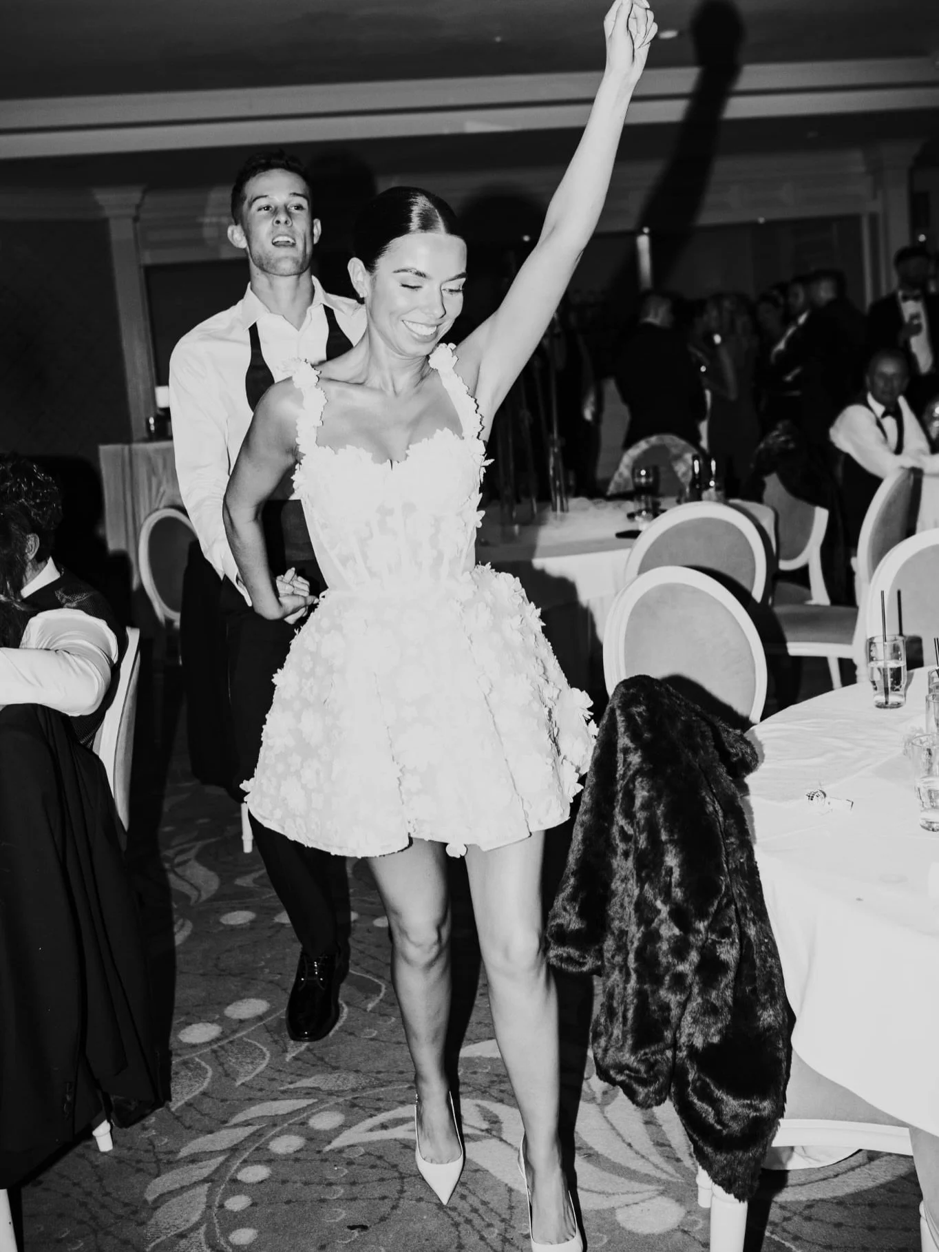 Direct flash on the dance floor is my favourite. You never really know what&rsquo;s going to happen when the party starts and I&rsquo;m so here for it 🪩🥂

#irishwedding #irishweddingphotographer #castlewedding #irelandweddingphotographer