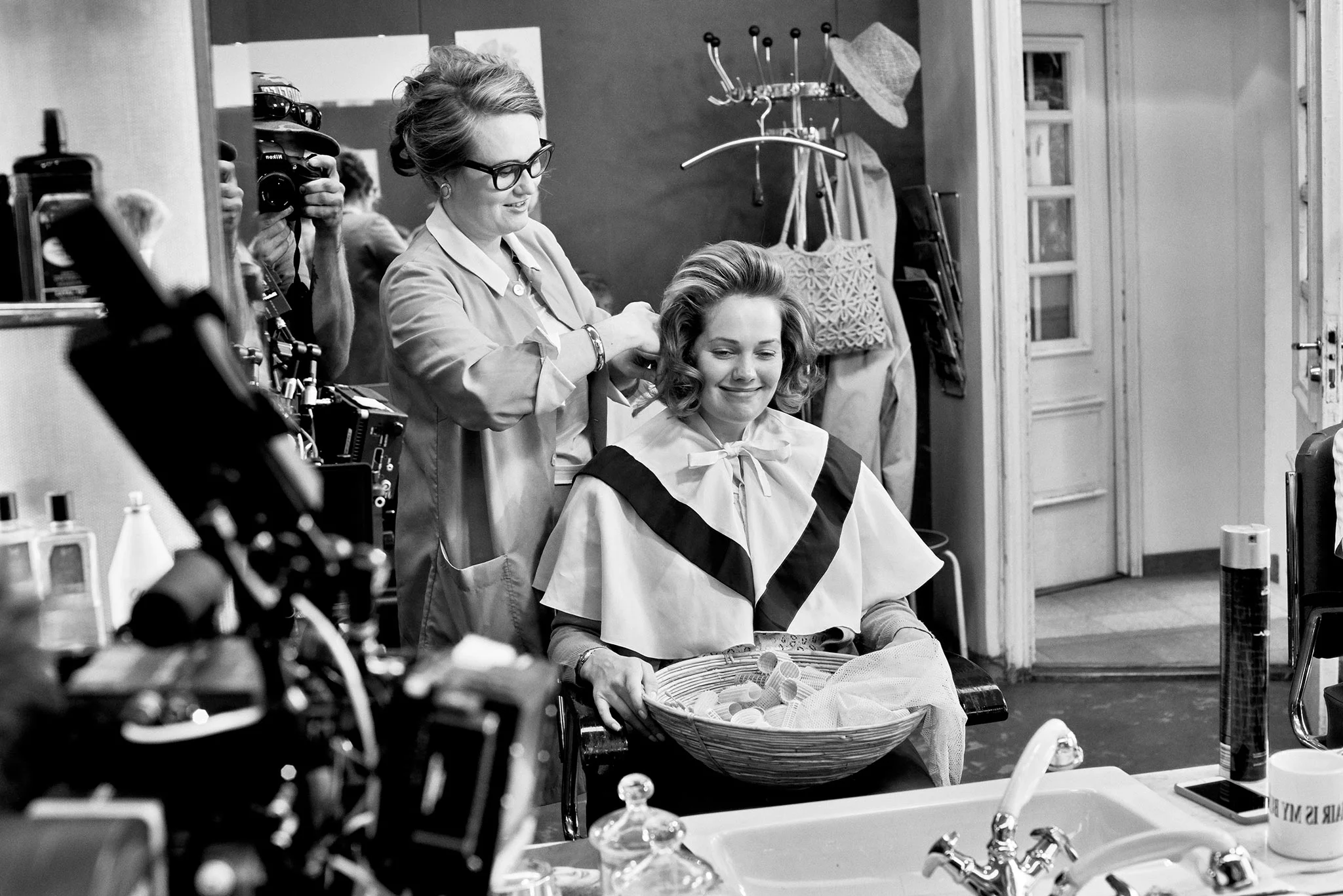 I also got to play a small cameo role as a hairdresser in the film which was great fun. Photo by Sami Kuokkanen