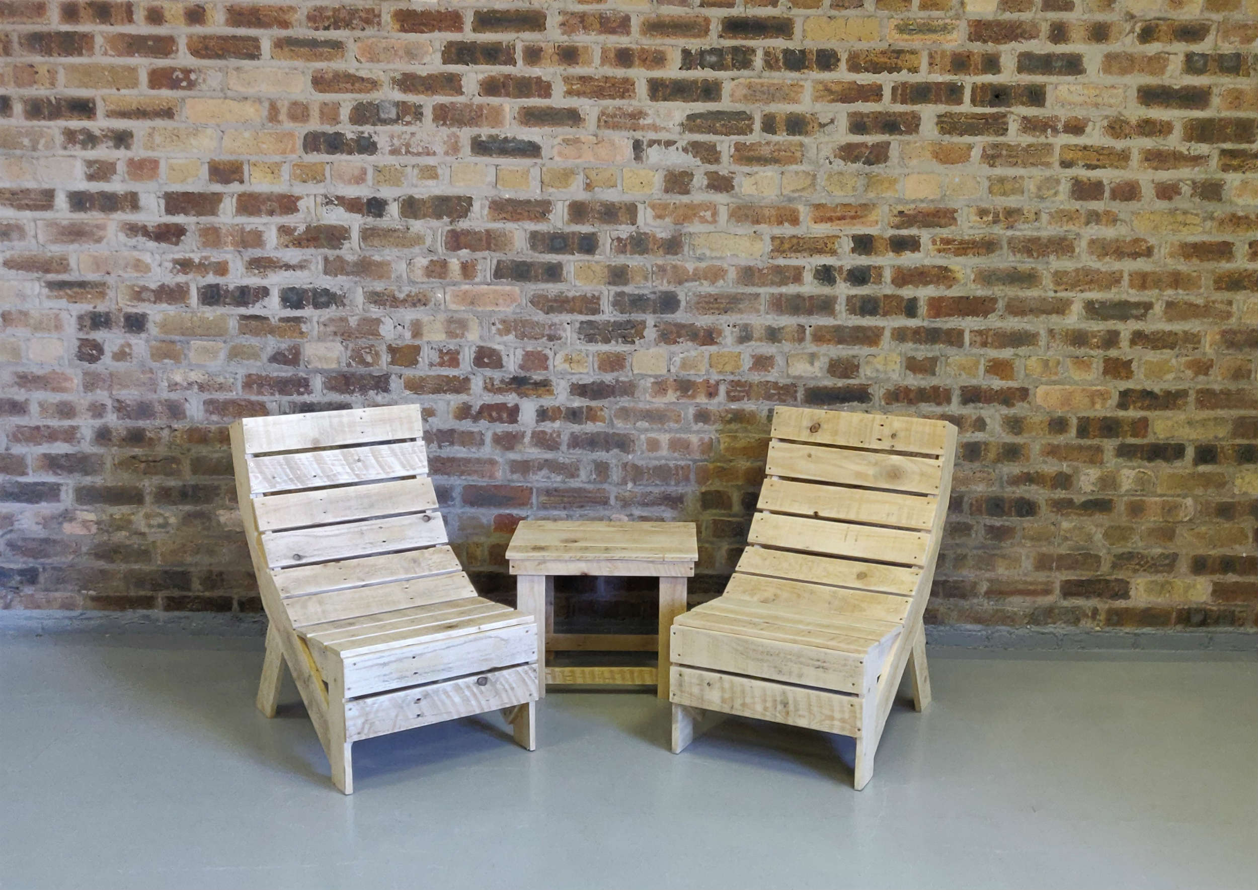 Outdoor rustic seating set
