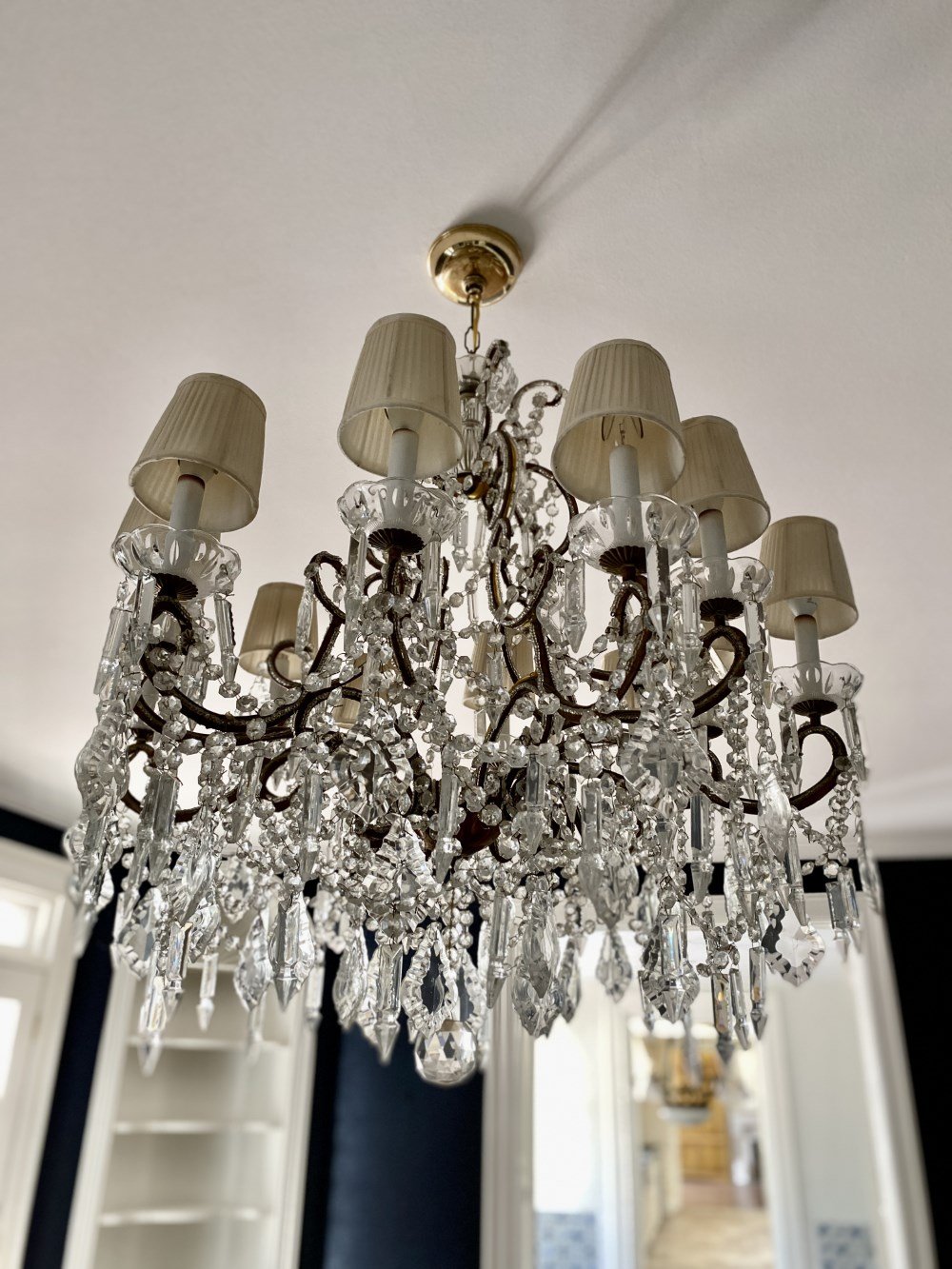 12 Arm French Antique Crystal Chandelier (1).jpeg