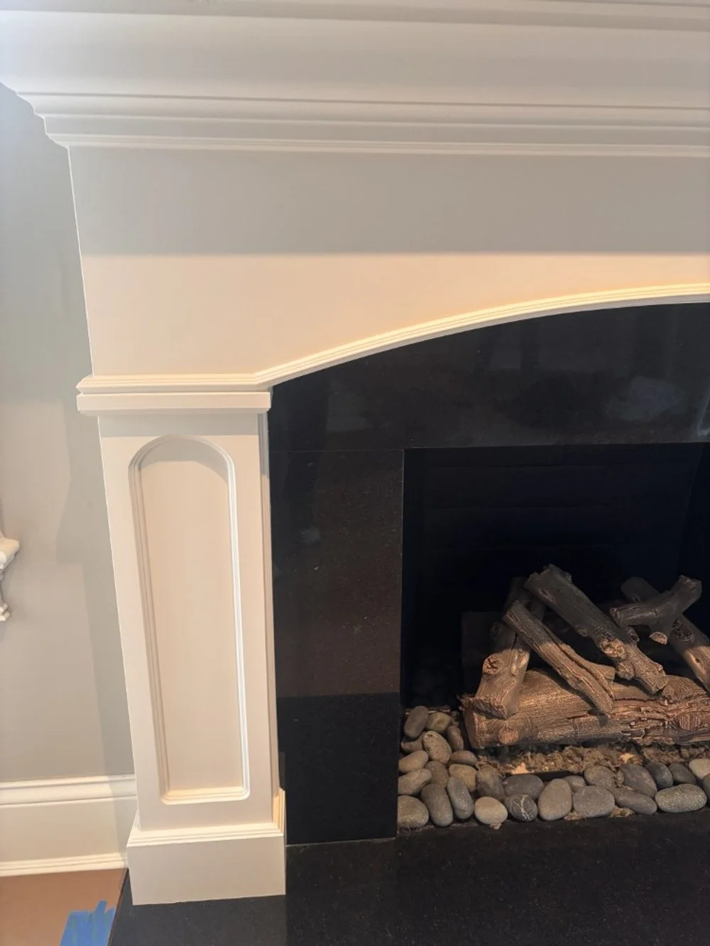 Gorgeous Painted Wood Mantle (3).jpeg