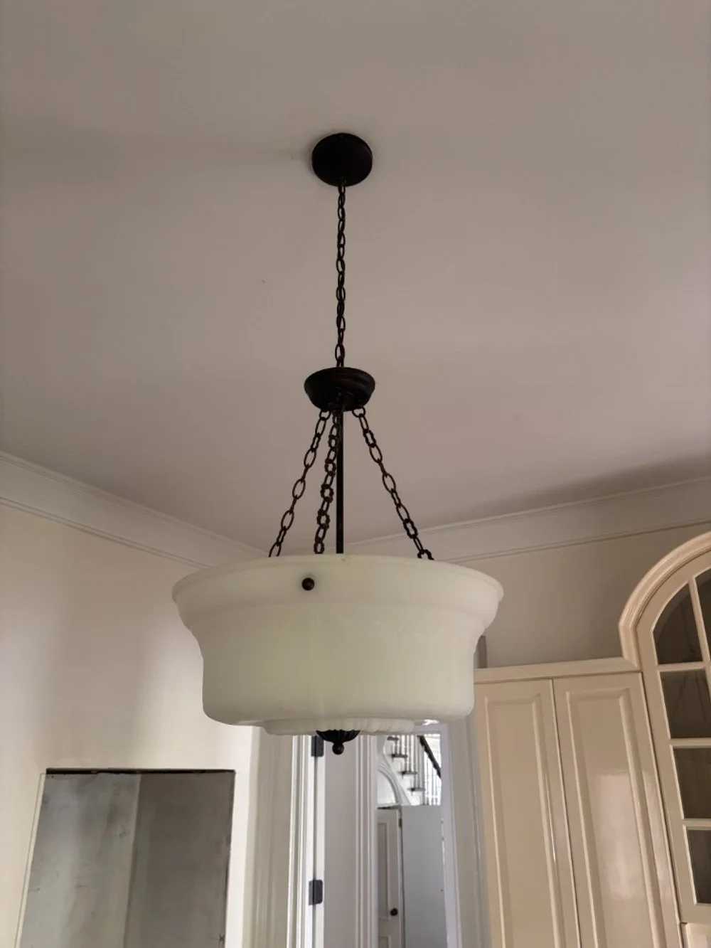 Milk Glass Drum Pendant Light (1).jpeg