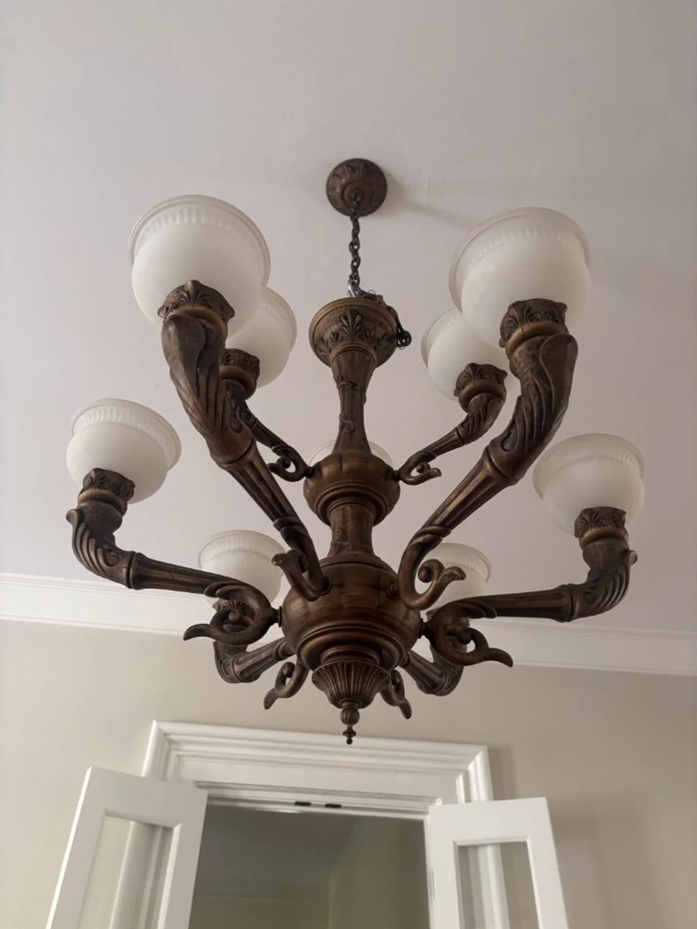 Ornate Chandelier with 2 Matching Sconces (4).jpeg