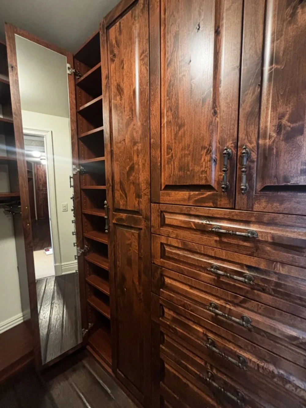 Custom Cherry Closet Cabinetry — High-End, Reconfigurable &amp; Fabulous!