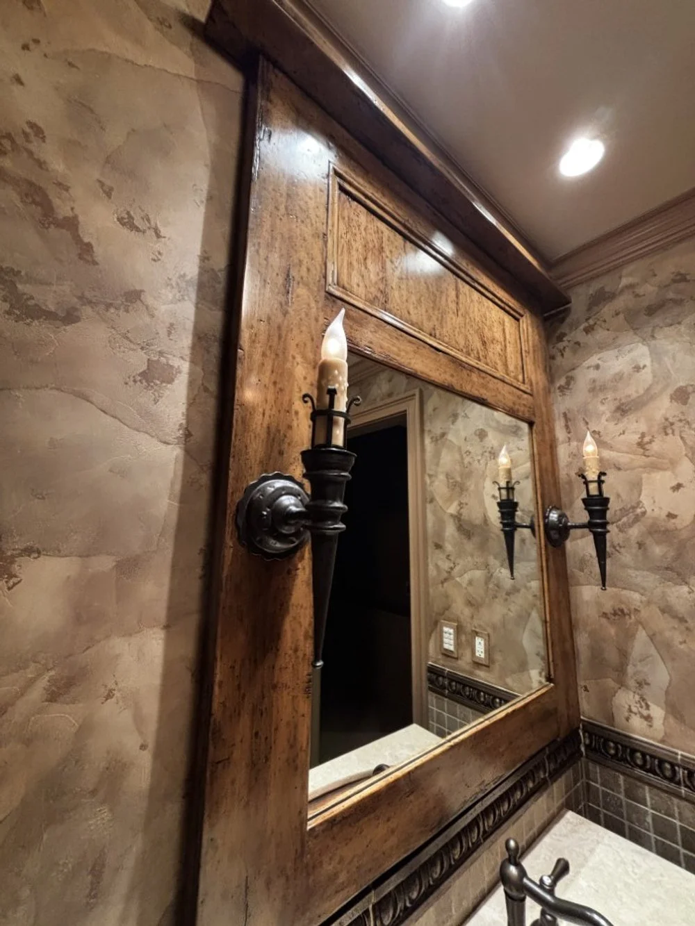 Designer Vanity with Mirror and Lights - Unique and Distinctive (1).jpeg